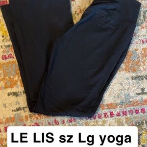 Le Lis Midnight Black Yoga Leggings